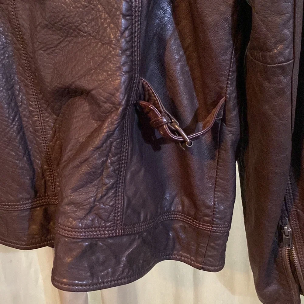 Harley Davidson Motorcycle Women's Black Leather Riding Jacket 2x embroidery